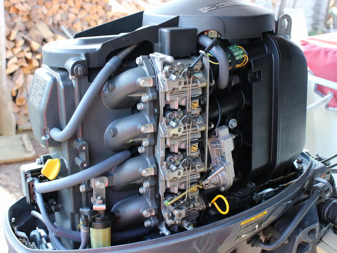 Detail of an outboard motor from Aaron's Recreation's own website